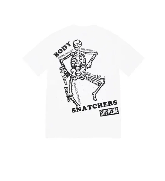 BODY SNATCHERS M L White XL TEE Black and Back SS23 Skull S Print 1008